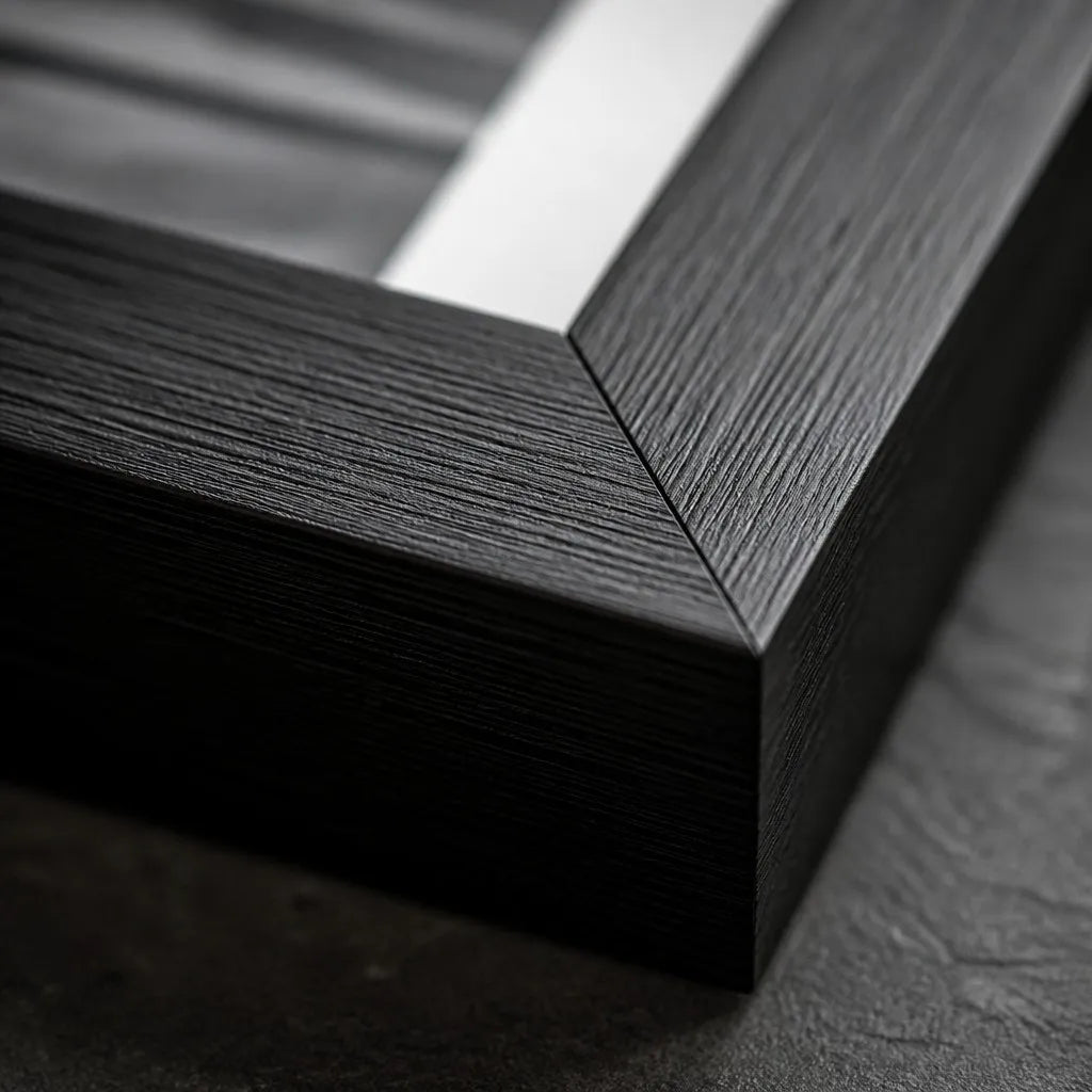 Black Wood Minimalist Photo Frame - View 2