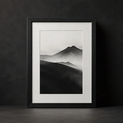 Black Wood Minimalist Photo Frame - Main View